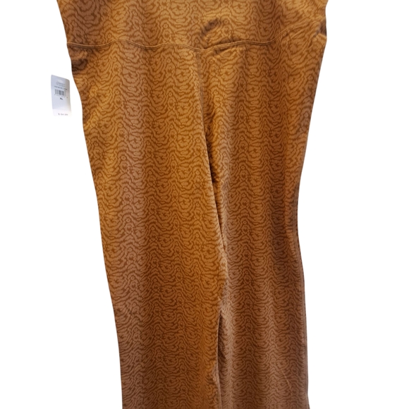 GAP Brown Patterned Women's Pants Sky High Rise NEW Size XL - Picture 2 of 7